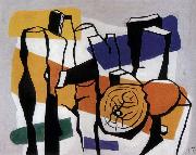 Fernard Leger The bole on the gray background painting